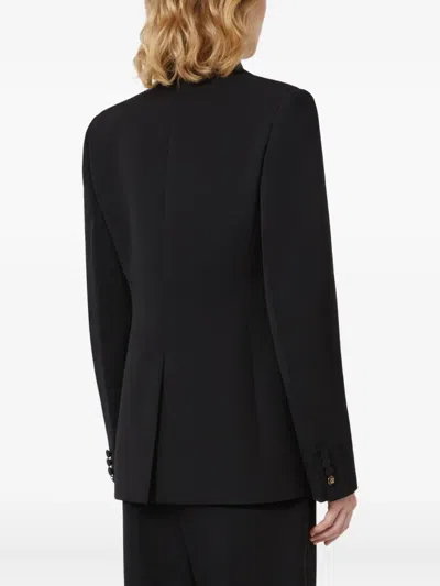 Max Mara Giselle Shawl-lapel Embellished Blazer In Black