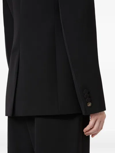 Max Mara Giselle Shawl-lapel Embellished Blazer In Black