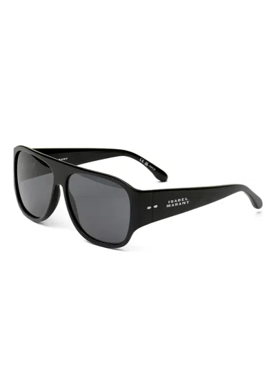 Isabel Marant Shield Sunglasses In Black