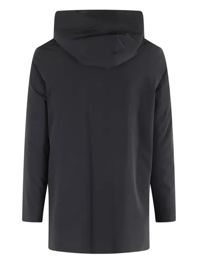 Rrd Hooded Coat In Black