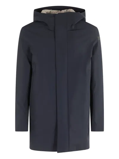 Rrd Hooded Coat In Blue