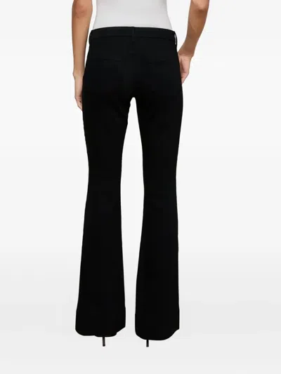 L'agence Abilene High-rise Boot Slit Pants In Noir In Black