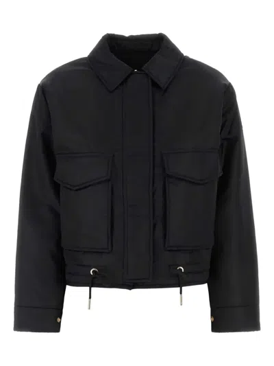 Michael Michael Kors Michael By Michael Kors Black Nylon Down Jacket In Black