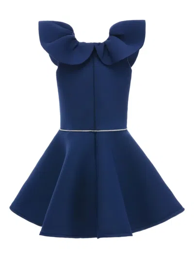 Mimi Tutu Iris Ruffled Dress In Blue