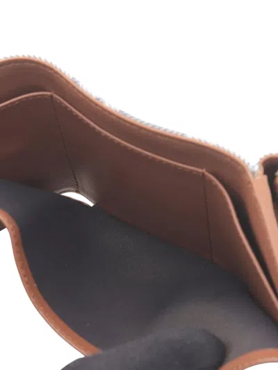 Pre-owned Fendi 2010-2025 Zucca Canvas Tri-fold Wallet Small Wallets In Gray