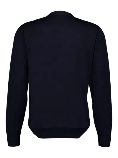 Piacenza Cashmere V-neck Cotton Cardigan In Blue