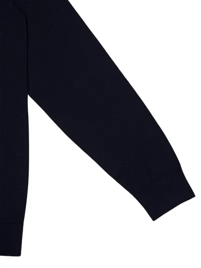 Piacenza Cashmere V-neck Cotton Cardigan In Blue