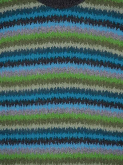 Piacenza Cashmere Striped-pattern Cashmere Sweater In Multi