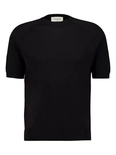 Piacenza Cashmere Short-sleeve T-shirt In Black