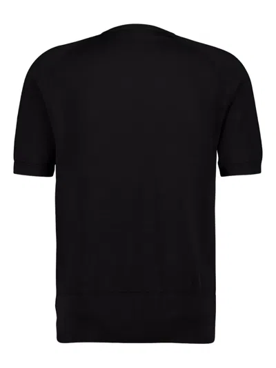 Piacenza Cashmere Short-sleeve T-shirt In Black