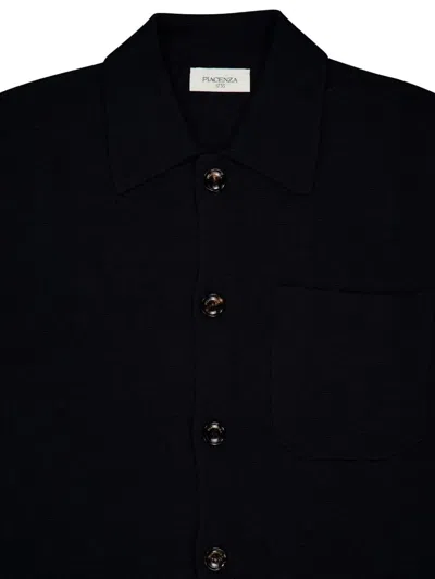 Piacenza Cashmere Button-up Pocket Jacket In Black