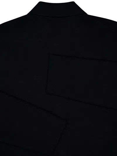 Piacenza Cashmere Button-up Pocket Jacket In Black