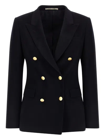 Tagliatore Double-breasted Tailored Blazer In Blue