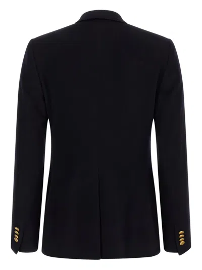 Tagliatore Double-breasted Tailored Blazer In Blue