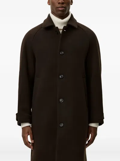 Les Deux Michael Wool Coat In Brown
