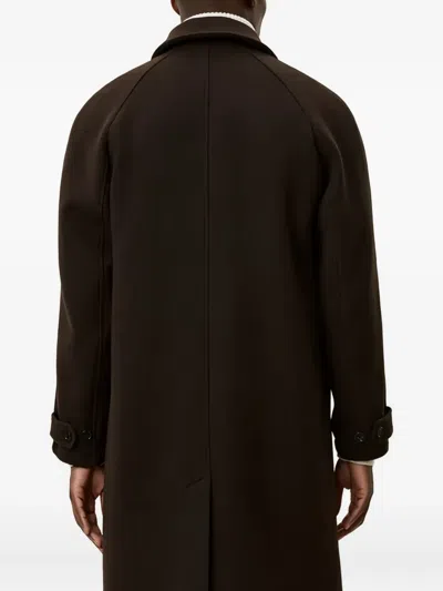 Les Deux Michael Wool Coat In Brown