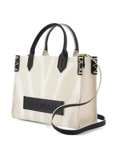 Balmain Small B-army Shoulder Bag In Neutral