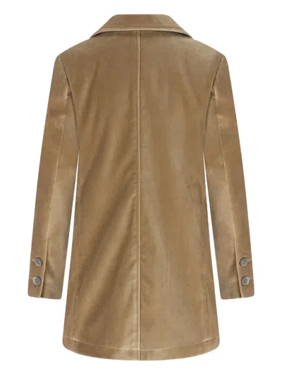 双排扣丝绒外套