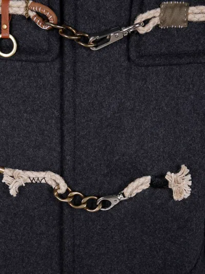 Kolor Coat 04 Montgomery Coat In Black