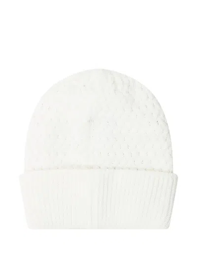 Barrow Wool Beanie Hat In White