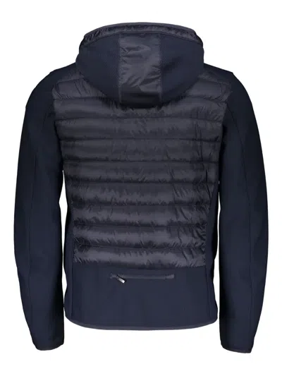 Parajumpers Slim Fit Quilted Hooded Jacket Nolan In Blue