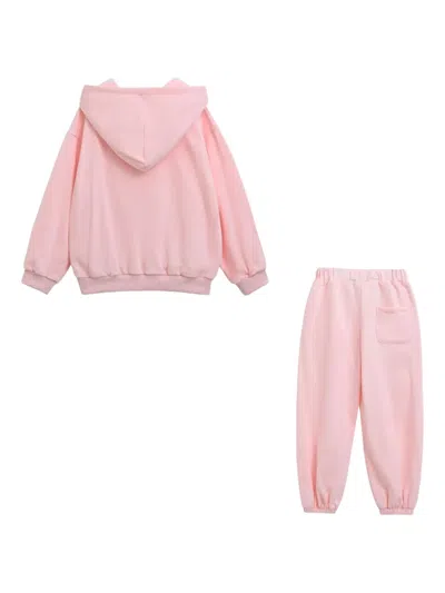 Mimi Tutu Appliqué Hooded Tracksuit In Pink