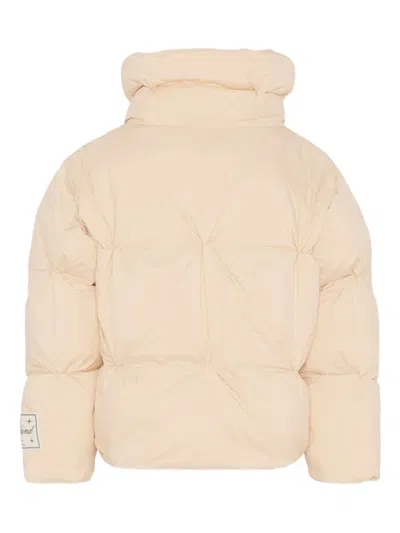 Molo Quilted Funnel Jacket In Pink