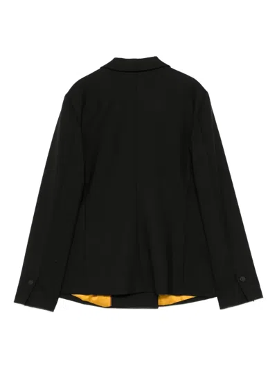 Merci Peak-lapel Double-breasted Jacket In Black