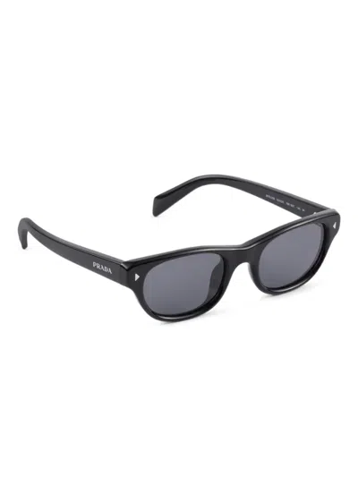 Prada Rectangle-frame Sunglasses In Black