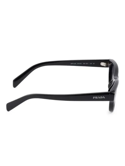 Prada Rectangle-frame Sunglasses In Black