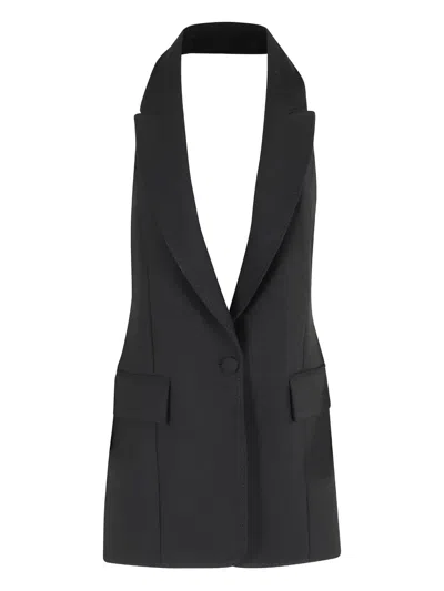 Marella Pocket Single-button Jacket In Black