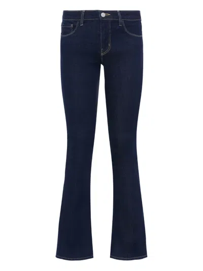 L'agence Sneeki Low-rise Sneaker Straight Jeans In Blue