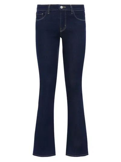 L'agence Sneeki Low-rise Sneaker Straight Jeans In Blue