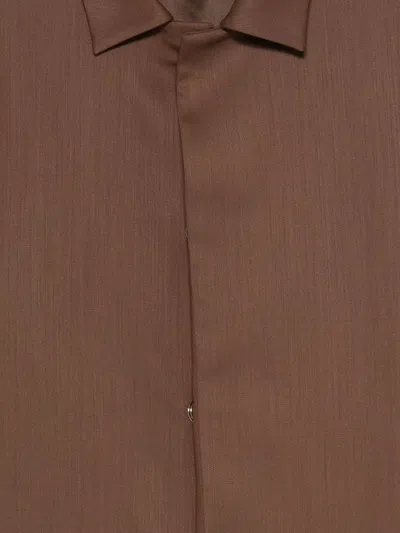 Costumein Long-sleeved Shirt In Brown