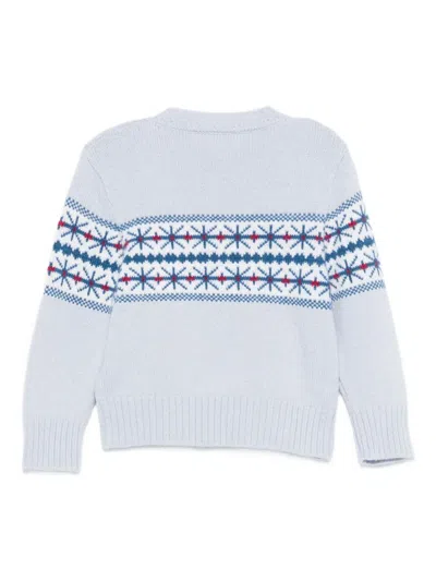 Mariella Ferrari Intarsia-knit Sweater In Blue