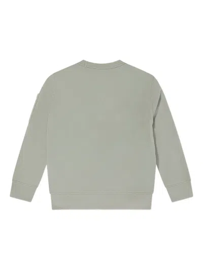 C.p. Company Boys Logo Sweatshirt In Gray