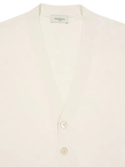 Piacenza Cashmere Buttoned V-neck Cardigan In Neutral