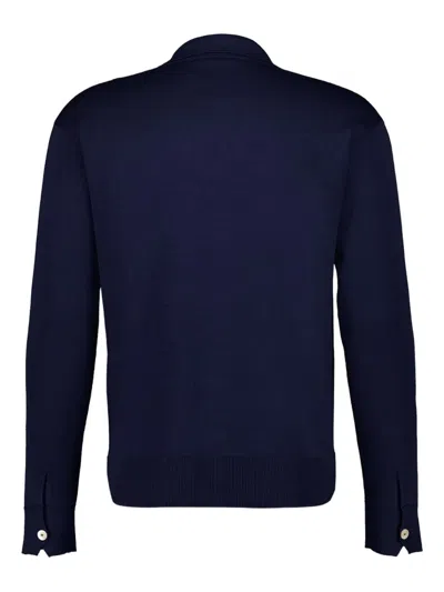 Piacenza Cashmere Ribbed-knit Cardigan In Blue
