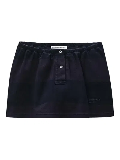 Alexander Wang T Button Mini Skort In Black