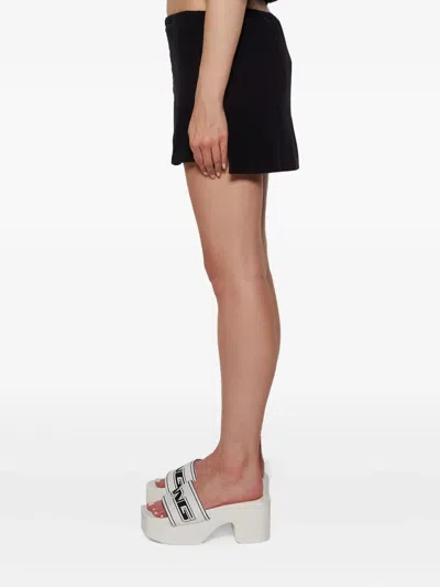 Alexander Wang T Button Mini Skort In Black