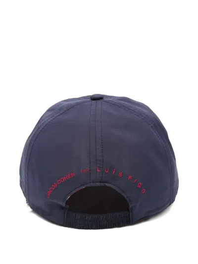Jacob Cohen X Luis Figo Embroidered Cap In Blue