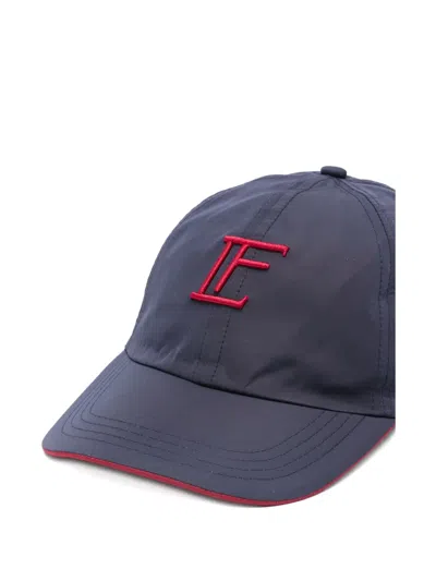 Jacob Cohen X Luis Figo Embroidered Cap In Blue
