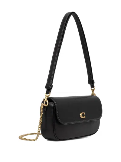 Coach Brook Flap Chain Bag In Black