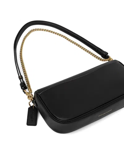 Coach Brook Flap Chain Bag In Black