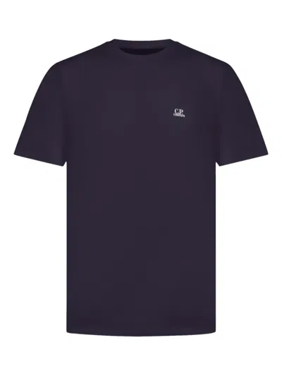 C.p. Company Logo-print Short-sleeve T-shirt In Black