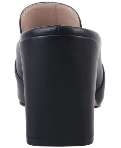 Giani Bernini Women's Danyell Snip Toe Block Heel Mules, Created For Macy's In Black