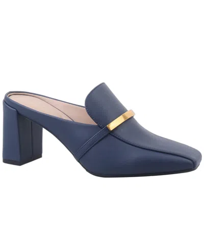 Giani Bernini Women's Danyell Snip Toe Block Heel Mules, Created For Macy's In Blue