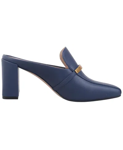 Giani Bernini Women's Danyell Snip Toe Block Heel Mules, Created For Macy's In Blue