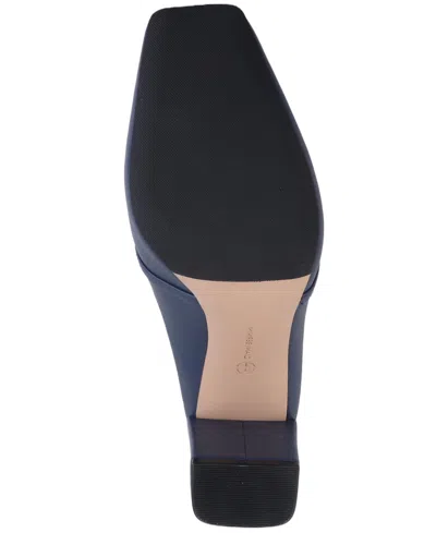 Giani Bernini Women's Danyell Snip Toe Block Heel Mules, Created For Macy's In Blue