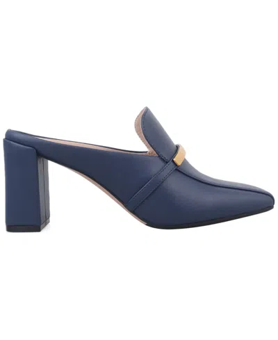 Giani Bernini Women's Danyell Snip Toe Block Heel Mules, Created For Macy's In Blue